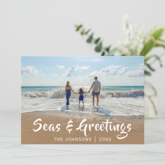 海と挨拶 |ビーチ写真 シーズンカード (スタンド正面)