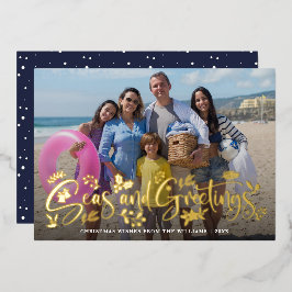 海と挨拶 |休日航海のの写真 箔シーズンカード