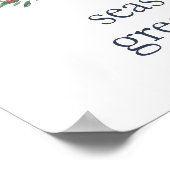 海と挨拶 |航海のクリスマスいかりプリント ポスター (角)