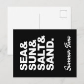 海と日と塩と砂の夏時間 ポストカード (正面/裏面)