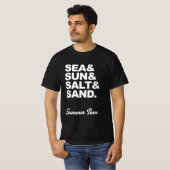 海と日と塩と砂の夏時間 Tシャツ (正面フル)