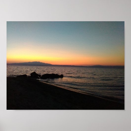 海と日没の価値のポスター紙 ポスター (正面)