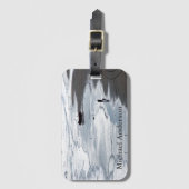 海と来岸 – 荷物パーソナライズされたタグ ラゲッジタグ (正面縦)