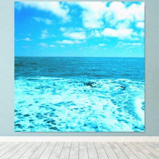 海と波 キャンバスプリント (インサイチュ (ウッドフロア))