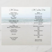 海と砂の式結婚の折り畳みプログラム (裏面)