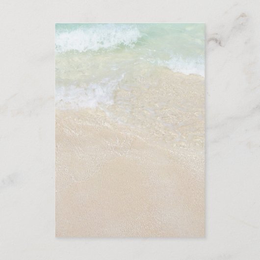 海と砂の登結婚録エンクロージャカード エンクロージャーカード (裏面)