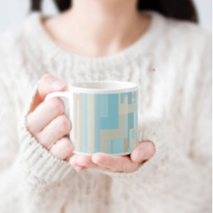 海と砂トーン抽象芸術パターンespresso mug エスプレッソカップ