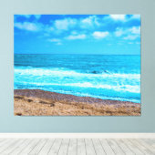海と砂 キャンバスプリント (インサイチュ (ウッドフロア))
