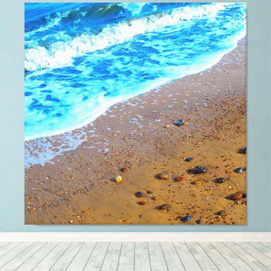 海と砂 キャンバスプリント (インサイチュ (ウッドフロア))