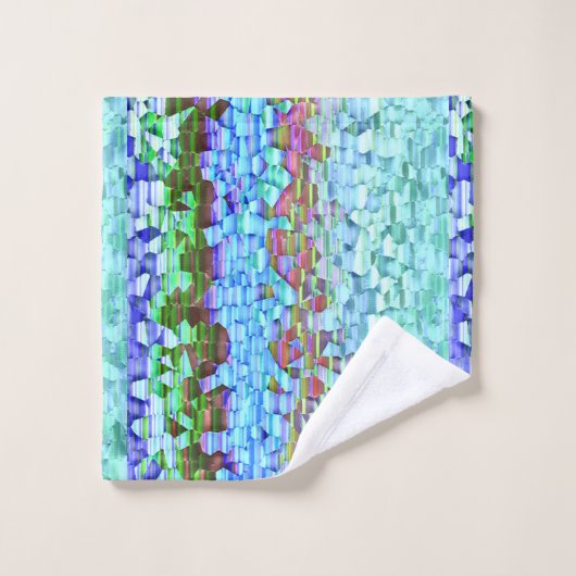 海と空のモザイク バスタオルセット (ウォッシュタオル)