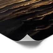 海と空の城 | AIアートポスター ポスター (角)