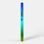 海と空の青と緑のグラデーションに名前を追加 SAMSUNG GALAXYケース (右側面)