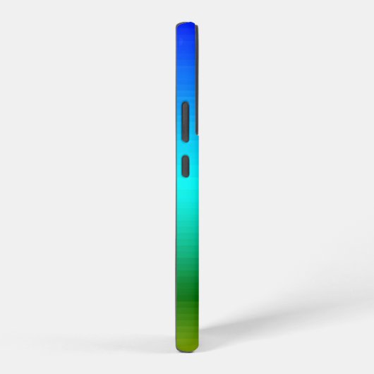 海と空の青と緑のグラデーションに名前を追加 SAMSUNG GALAXYケース (右側面)