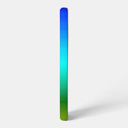 海と空の青と緑のグラデーションに名前を追加 SAMSUNG GALAXYケース (左側面)