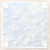 海と空の青の反射 ガラスコースター (裏面)