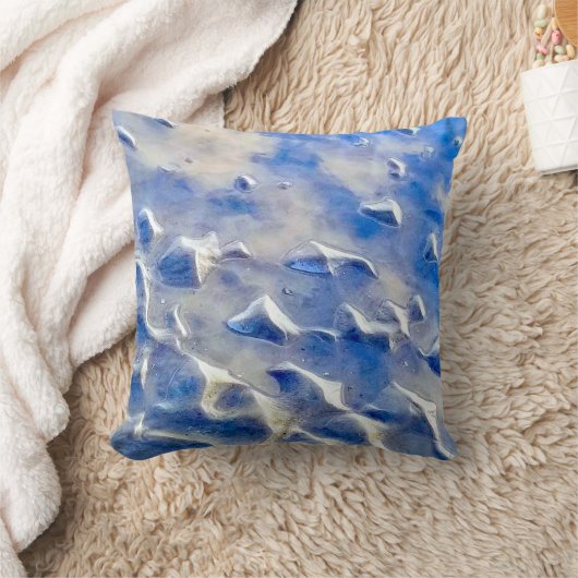 海と空の青の反射 クッション (ブランケット)