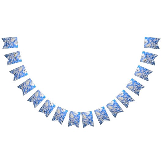 海と空の青の反射 バンティングフラッグ (全)