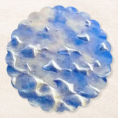 海と空の青の反射 ペーパーコースター (正面)