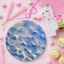 海と空の青の反射 ペーパープレート