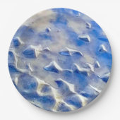 海と空の青の反射 ペーパープレート (正面)