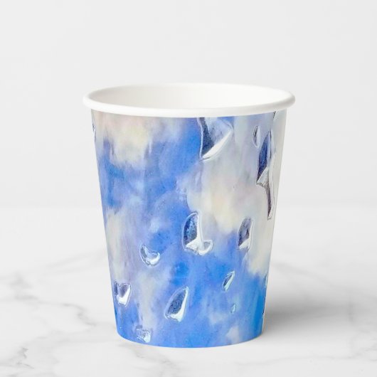 海と空の青の反射 紙コップ (裏面)