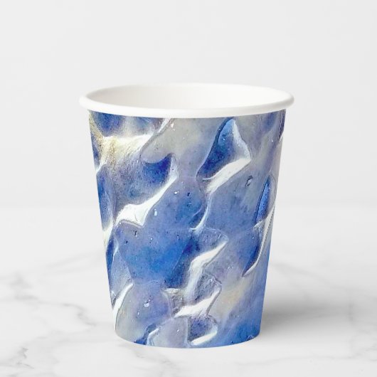 海と空の青の反射 紙コップ (正面)