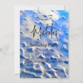 海と空の青 招待状 (正面)