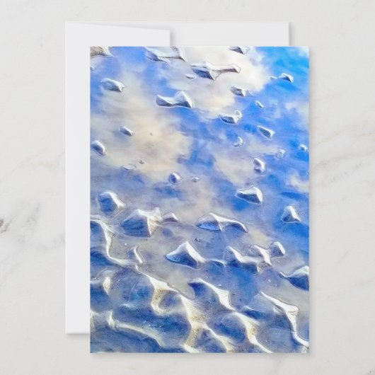 海と空の青 招待状 (裏面)