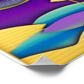 海と空の魚のポスター ポスター (角)