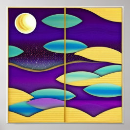 海と空の魚のポスター ポスター