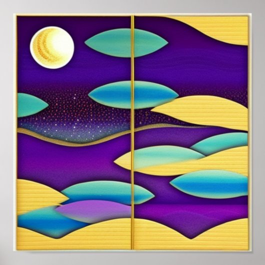 海と空の魚のポスター ポスター (正面)