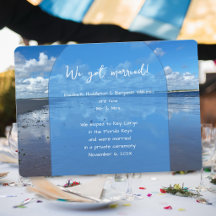 海と空 私たちは結婚しました ウェディング発表