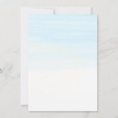 海と緋色の帆 | ブライダルシャワーへの招待 招待状 (裏面)