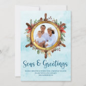 海と航海のあいさつ写真沿岸 シーズンカード (正面)