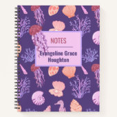 海と貝殻 ノートブック (正面)