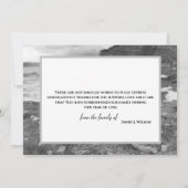 海と車を使った記念カードの葬儀に感謝 サンキューカード (裏面)