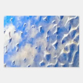 海と青空の反射 ラッピングペーパーシート (正面3)