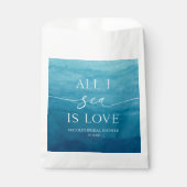 海にしか見えない愛 オーシャンビーチ シー ブライダルシャワー フェイバーバッグ (正面)