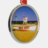 海によって授けられるライフガードのボート メタルオーナメント (右)