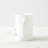 海によって行うカモメ ボーンチャイナマグカップ (裏面)