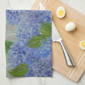 海によるアジサイ キッチンタオル (四つ折り)