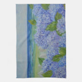 海によるアジサイ キッチンタオル (縦)