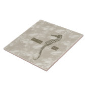 海によるタツノオトシゴ タイル (側面)