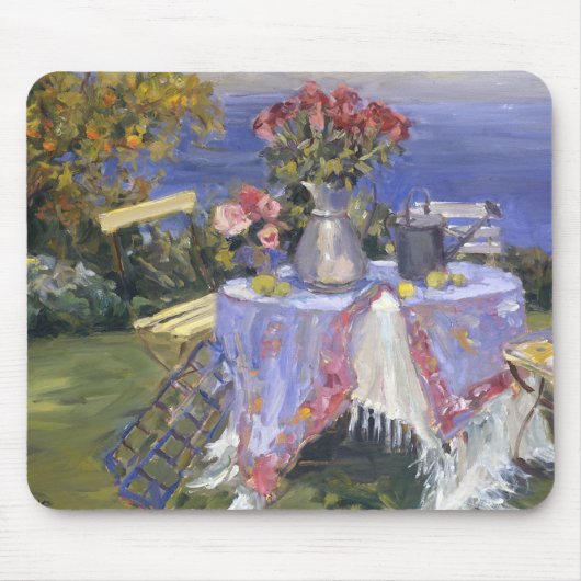 海によるバラ マウスパッド (正面)