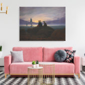 海によるムーンライズ（Caspar David Friedrich著） キャンバスプリント (インサイチュ (リビング))