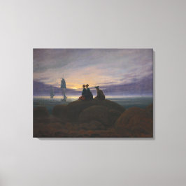 海によるムーンライズ（Caspar David Friedrich著） キャンバスプリント