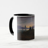 海によるムーンライズ（Caspar David Friedrich著） マグカップ (正面左)