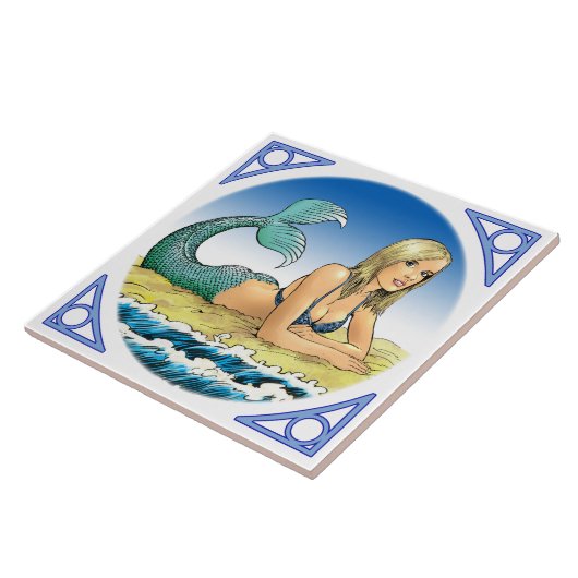 海による人魚 タイル (側面)