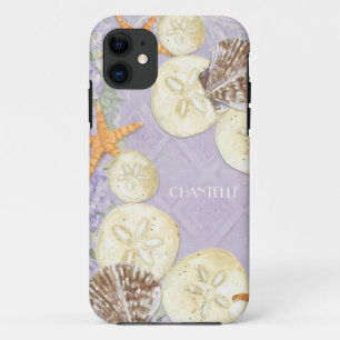 海による花のコテージはBeachy名前を殻から取り出します iPhone 11 ケース