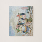 海による魚市場、c.1860 (キャンバスの油) ジグソーパズル (縦)